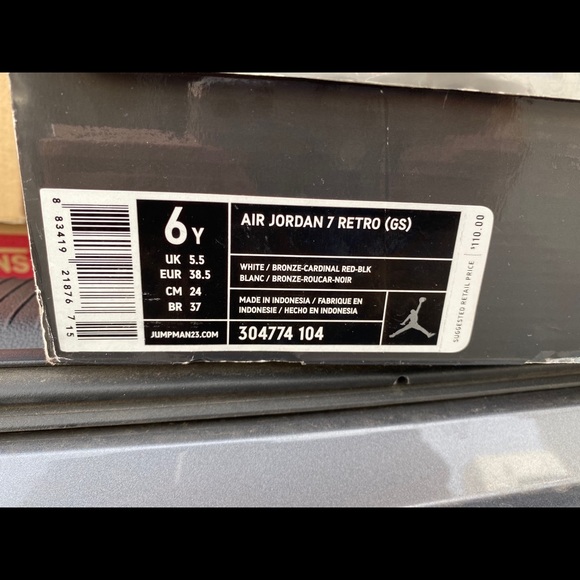 Jordan Retro 7 cardinal - Picture 3 of 7